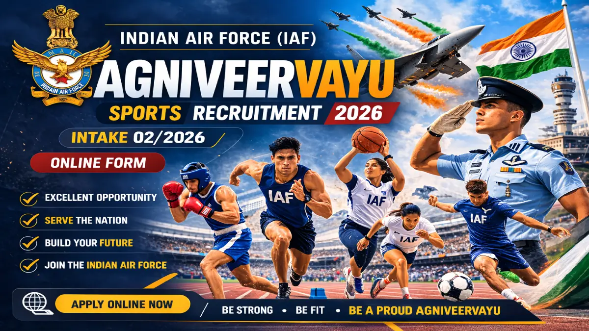 IAF Agniveervayu Sports Recruitment 2026