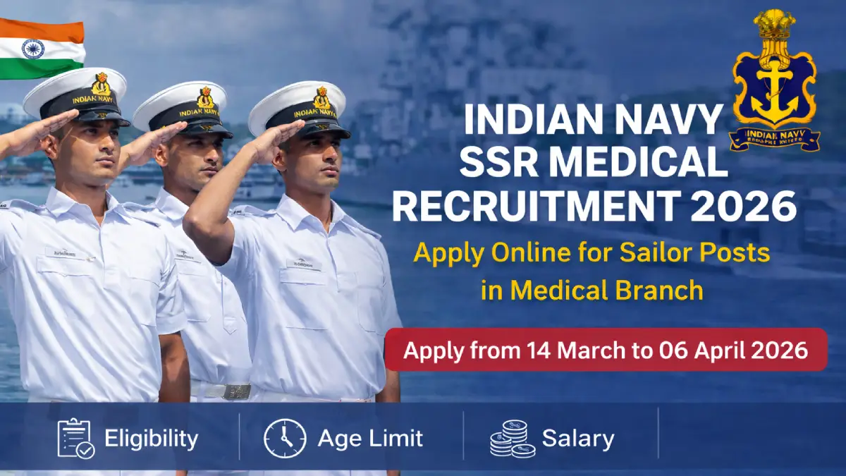 Indian Navy SSR Medical Recruitment 2026