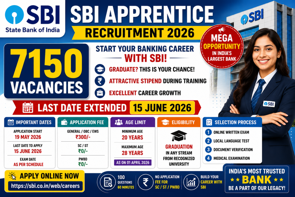 SBI Apprentice Recruitment 2026